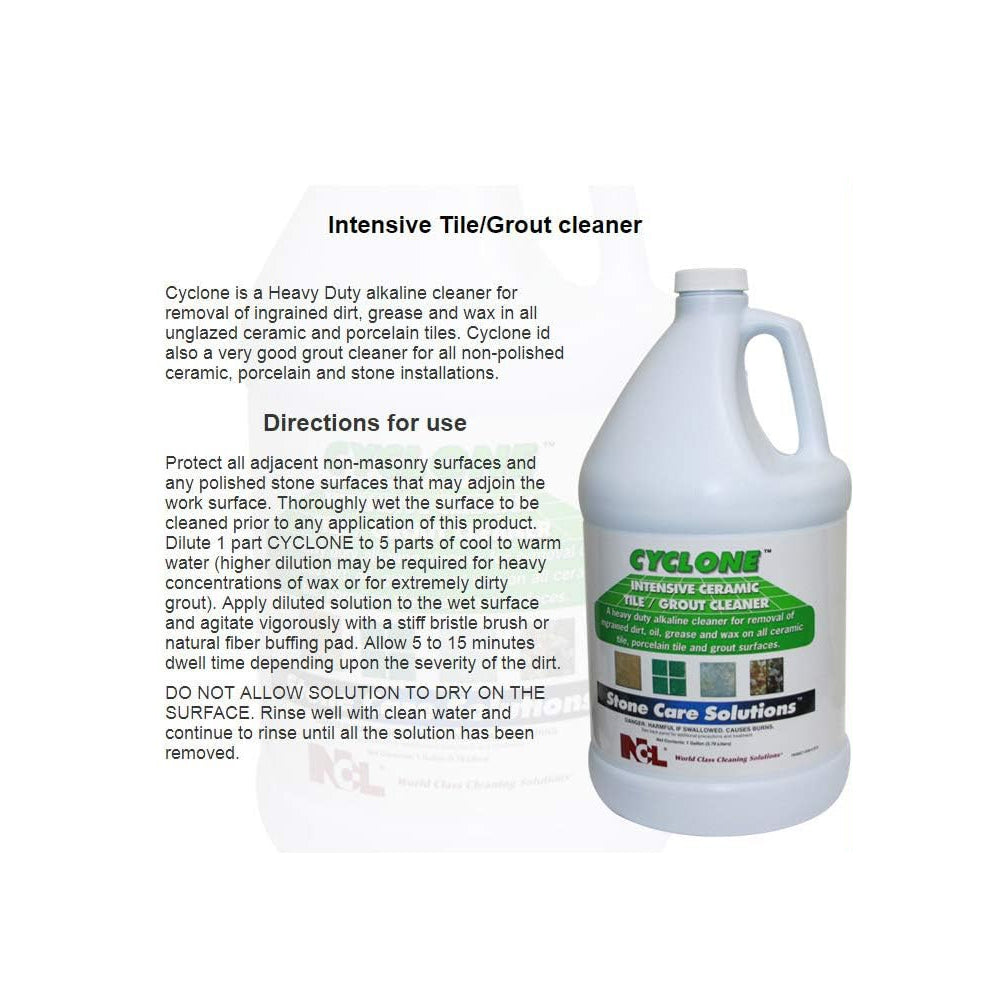 NCL Cyclone Intensive Ceramic Tile Grout Cleaner 1 GAL