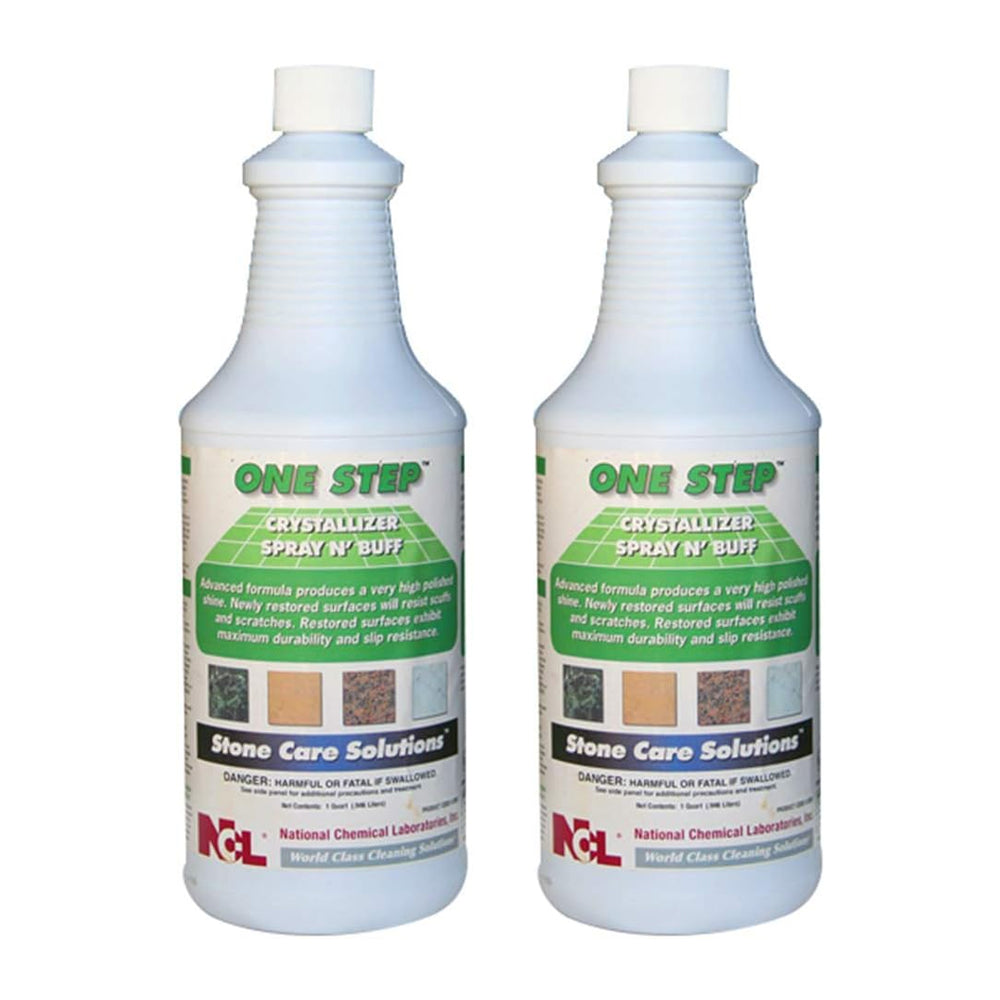 One Step Crystallizer Spray N Buff Stone Care 1QT (2)- SET OF 2 BOTTLES