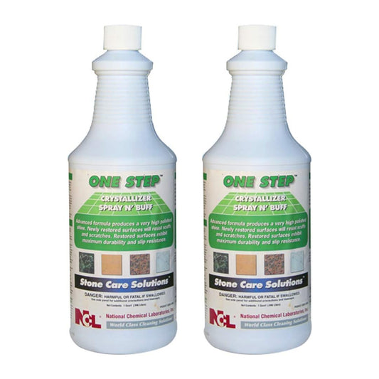 One Step Crystallizer Spray N Buff Stone Care 1QT (2)- SET OF 2 BOTTLES