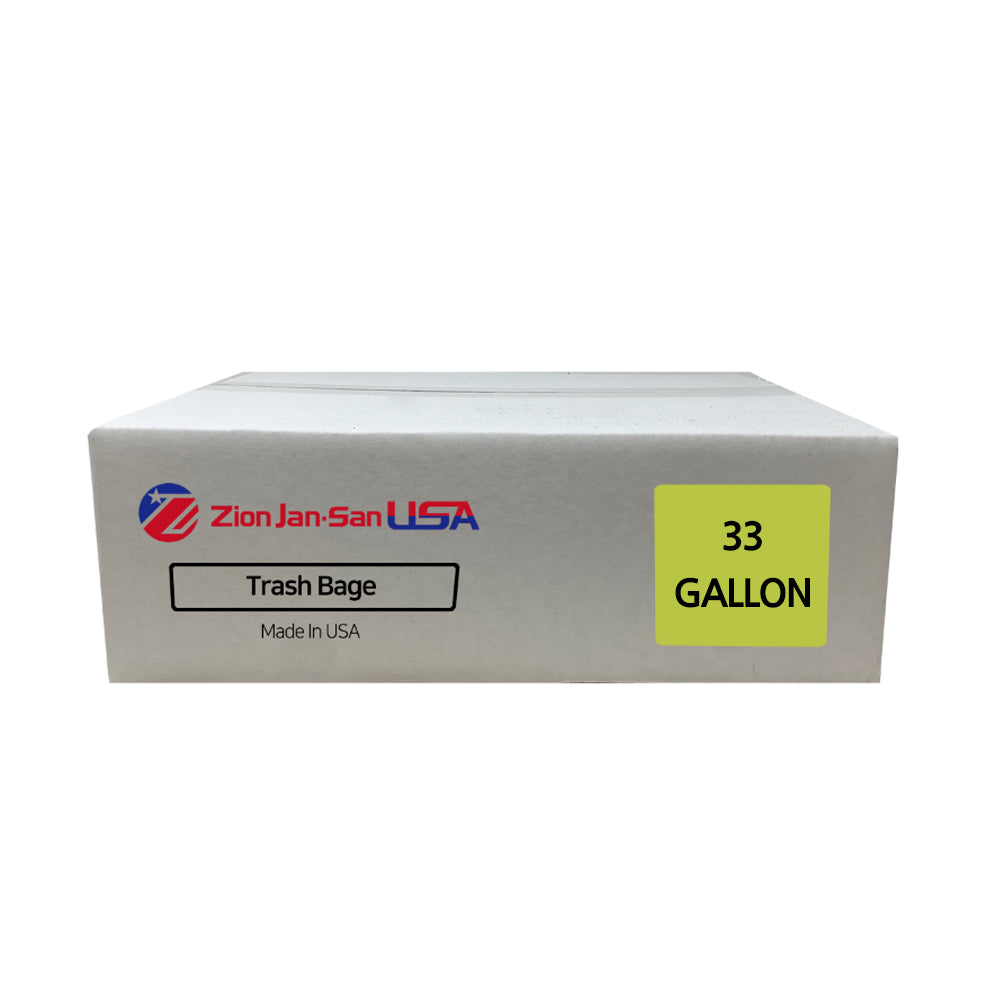 33 GALLON HDPE CAN LINER 33" X 39", CORELESS ROLLS 250 COUNT HIGH DENSITY POLYETHYLENE TRASH CAN LINER