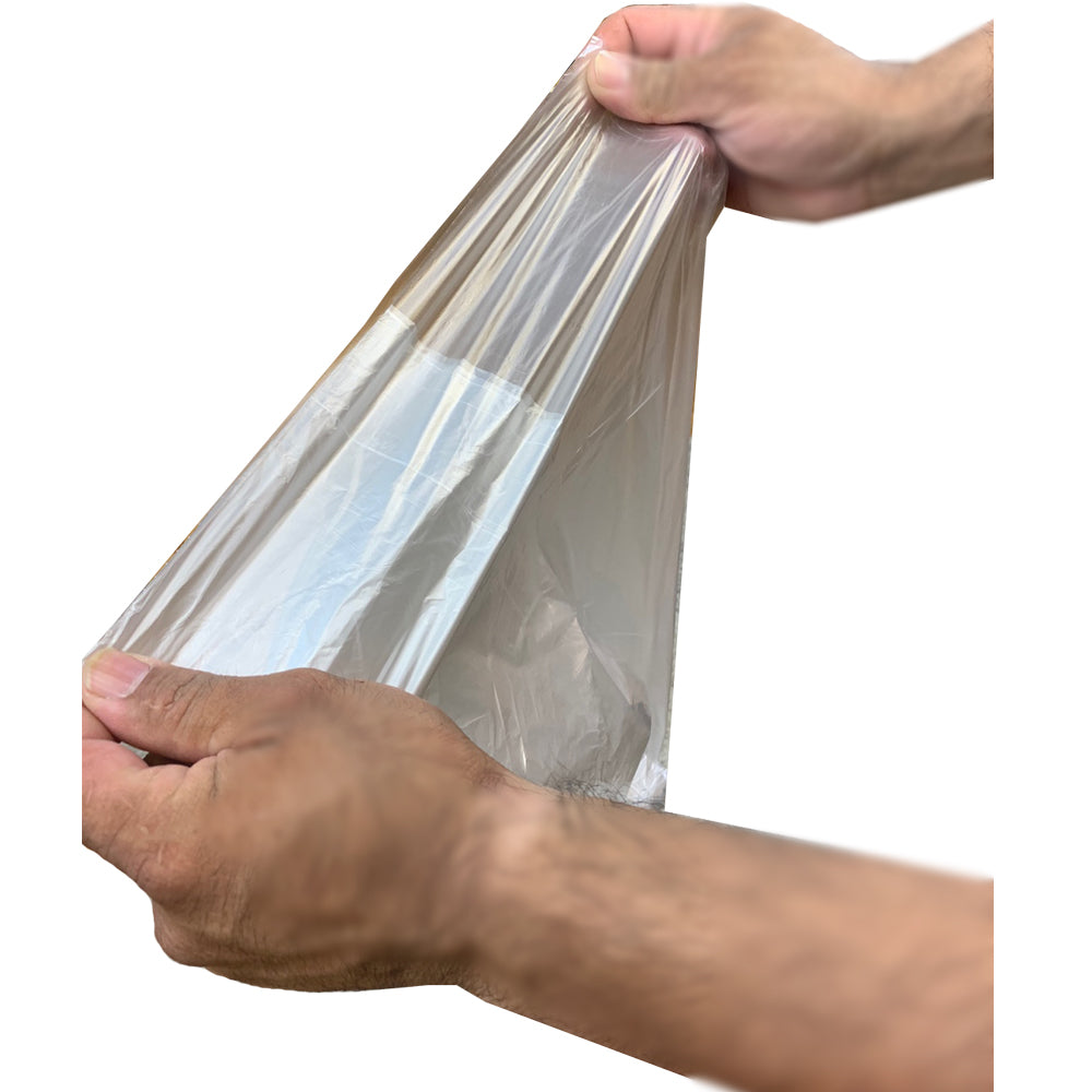 33 GALLON HDPE CAN LINER 33" X 39", CORELESS ROLLS 250 COUNT HIGH DENSITY POLYETHYLENE TRASH CAN LINER