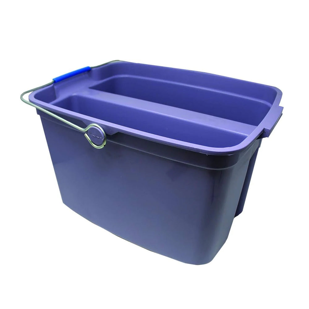 Light Purple Cleaning Caddy Bucket with Handle 2 Section, Blue,purple, MOPB041