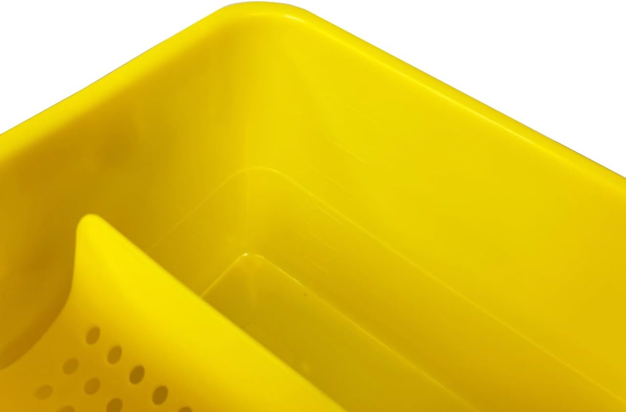 30L Window Flat Mop Bucket, Commercial, Microfiber Bucket Yellow