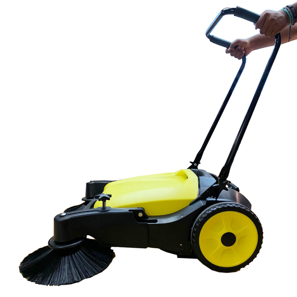 Manual Push Sweeper 36", Floor, Broom, Non Electric, Sweepers for Hardwood, Coldless, Vacuum, Leaf, Hand, Hard Floor, Grass, Power