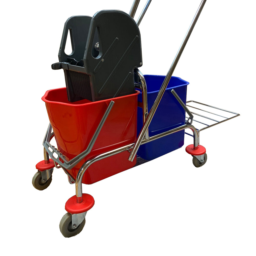 Dual MOP Bucket Wringer Trolley