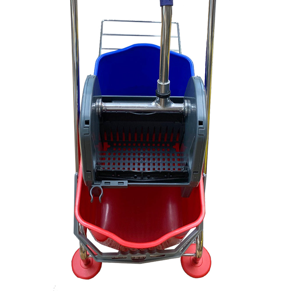 Dual MOP Bucket Wringer Trolley